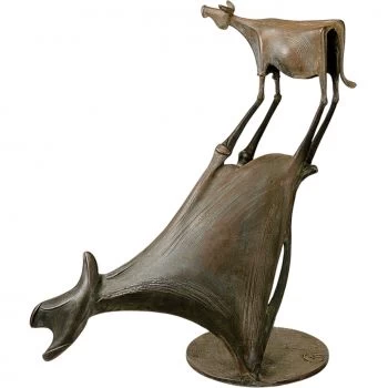 Bronzeskulptur »Kuh im Schatten« Kurtfritz Handel