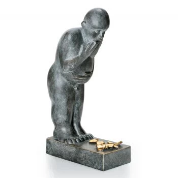 Bronzeskulptur »Malheur« Stefan Donhauser