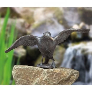 Bronzeskulptur »Rabe im Anflug« Atelier Strassacker