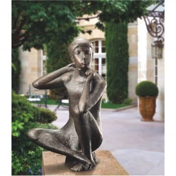 Bronzeskulptur »Sitzender Junge« Otto Sonnleitner