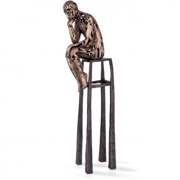 Bronzeskulptur »Thinker light« Michal Trpák