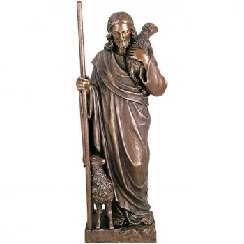 Christusfigur »Guter Hirte« Bronze