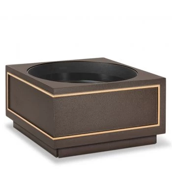 Eckige Grabschale »Ewo« Bronze