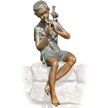 Skulptur »Junge mit Flöte« Pawel Andryszewski
