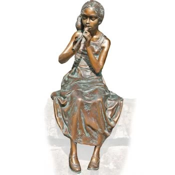 Skulptur »Mädchen mit Flöte« Pawel Andryszewski