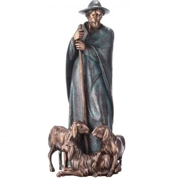 Grabfigur »Guter Hirte« Bronze