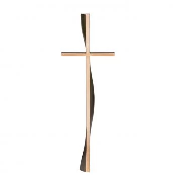 Grabkreuz »Freistehendes Kreuz Lebenlinie« Bronze