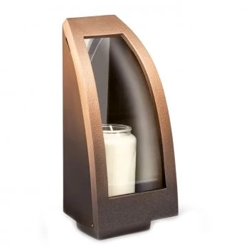 Grableuchte mit Spiegel »Hiro« Bronze