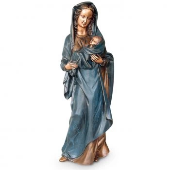 Grabskulptur »Maria mit Kind« Bronze