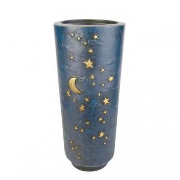 Grabvase »Nacht, blau« Bronze