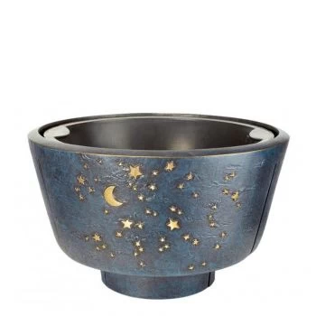 Blumenschale »Nacht, blau« Bronze