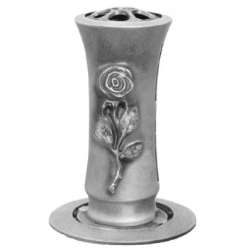 Große Versenkvase »Rose« Aluminium