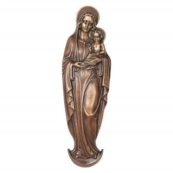 Klassisches Relief »Madonna mit Kind« Bronze