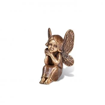 Kleine Skulptur »Schmetterlingskind« Bronze