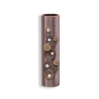 Kleine Wandvase »Swarovski« Bronze