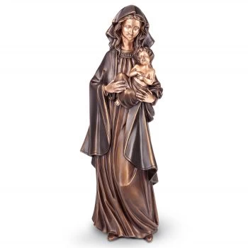 Bronzekulptur »Mutter Gottes mit Kind«
