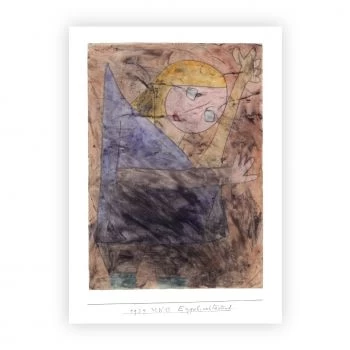 Paul Klee.5 x Postkarten.Engel vomStern.Kleines Tannenbild.Seegelschiffe. 