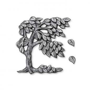 Relief »Baum mit separaten Blättern« Aluminium