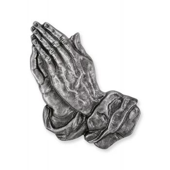 Relief »Betende Hände, nach links« Alu