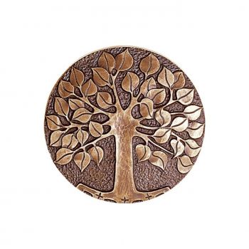 Relief »Lebensbaum, rund« Bronze