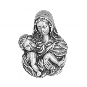 Relief »Madonna mit Kind« Aluminium
