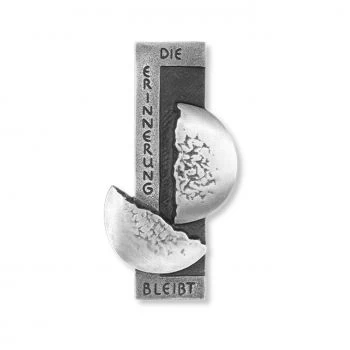 Relief »Sýmbolon, mit Spruch« Aluminium