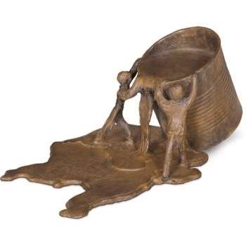 Bronzeplastik »Umwelt« Michel Favre