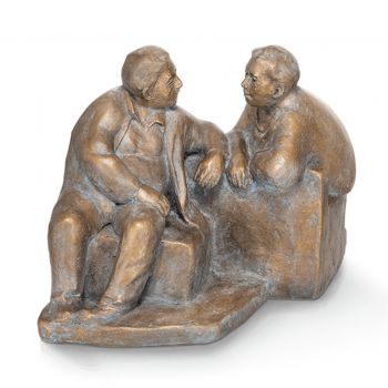 Bronzeskulptur »Dialog« Friedhelm Zilly