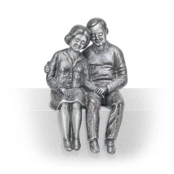 Skulptur »Älteres Paar« Aluminium