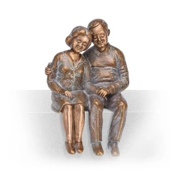 Skulptur »Älteres Paar« Bronze