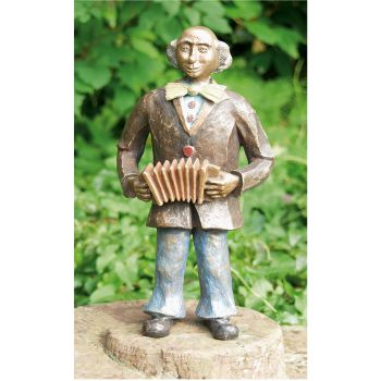 Skulptur »Clown mit Harmonika« Kurt u. Bruno Eggenberger