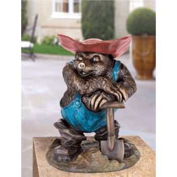 Skulptur für Garten »Maulwurf, es ist vollbracht« Bronze