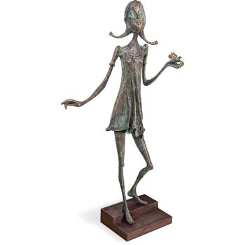 Skulptur »Mädchen mit Vogel« Kurtfritz Handel