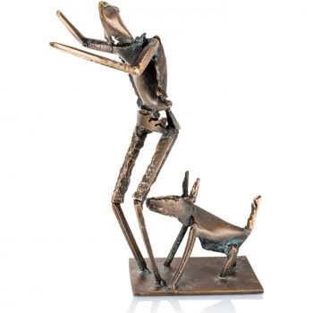 Skulptur »Mann mit Hund« Dr. Ulrich Barnickel