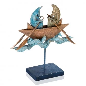 Skulptur »The sun and moon go boating« Fidelma Massey