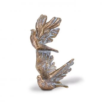 Skulptur »Zwei Vögel« Bronze