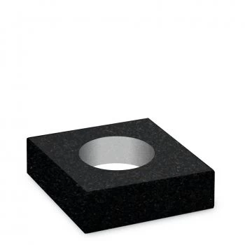 Steinsockel »Indian Black 20x20 mit Loch« Granit