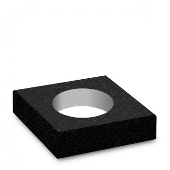 Steinsockel »Indian Black 25x25 mit Loch« Granit