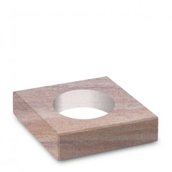 Steinsockel »Rainbow 25x25 mit Loch« Sandstein