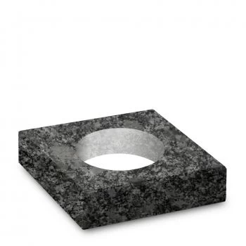 Steinsockel »Steel Grey 25x25 mit Loch« Granit