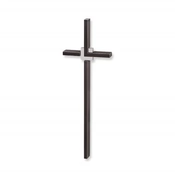 Symbol »Aufliegendes Kreuz mit polierter Bronzeplatte«