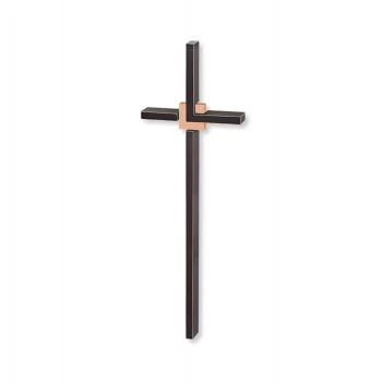 Symbol »Aufliegendes Kreuz mit polierter Bronzeplatte«