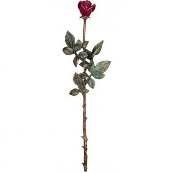 Symbol »Große Rose, aufliegend« Bronze