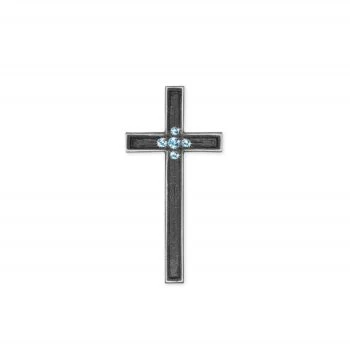 Symbol »Kreuz mit Swarovski-Kristallen« Aluminium