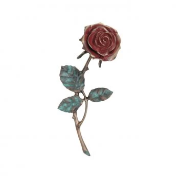 Symbol »Rose mit großer Blüte« Bronze