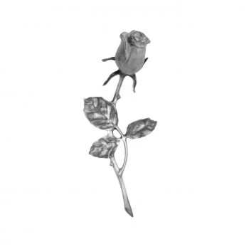 Symbol »Rose mit Knospe« Aluminium
