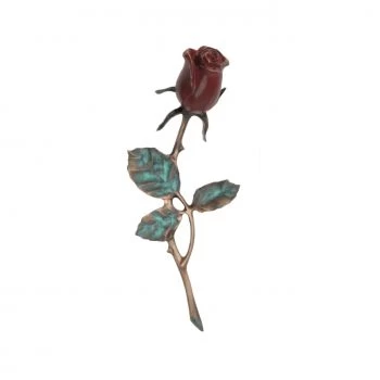 Symbol »Rose mit Knospe« Bronze