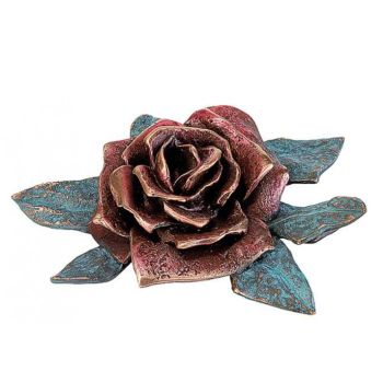 Skulptur »Rosenblüte« Bronze
