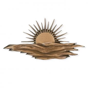 Symbol »Sonne mit Wolken« Bronze