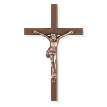 Bronzesymbol »Kreuz mit Christus«
